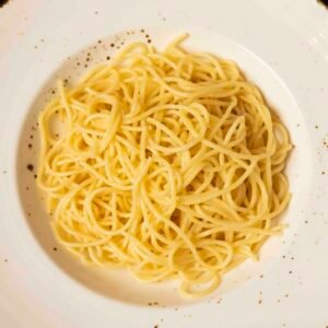 Buttery spaghetti or with marinara sauce
